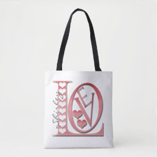 Bolso De Tela Cartas de amor con corazón de Shirley Taylor