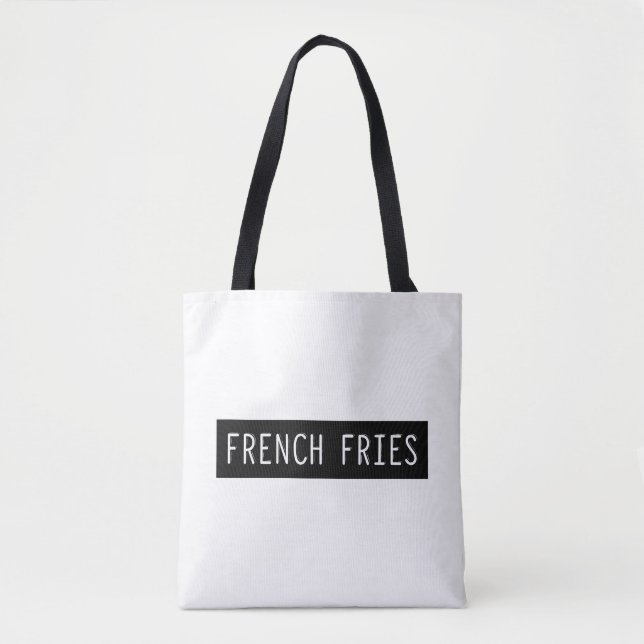Bolso De Tela Cartas de la vieja máquina de escribir de fritas f (Anverso)