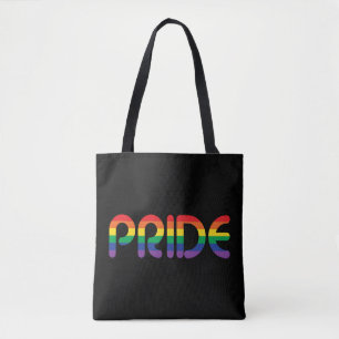 Bolso De Tela Cartas en globo del Orgullo Arcoiris