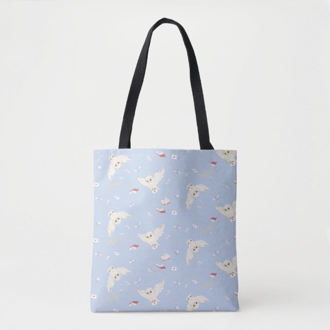Bolso De Tela Cartas y Libros de Búho Hedwig (Anverso)