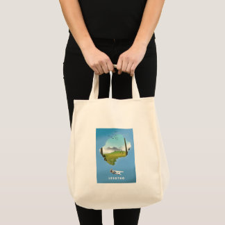 Bolso De Tela Cartel de esquí de Lesoto Sudáfrica