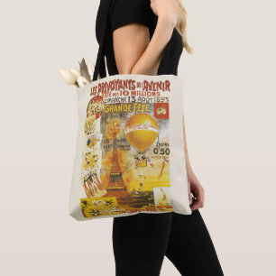 Bolso De Tela Cartel de la Gran Fiesta Antigüedades de París