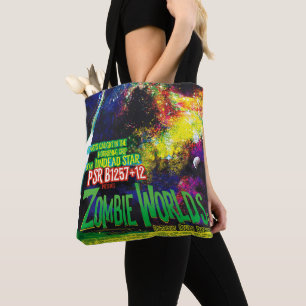 Bolso De Tela Cartel de Mundos Zombie de la Oficina de Viajes de
