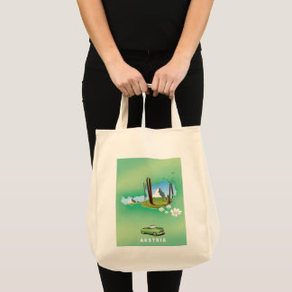 Bolso De Tela cartel de viaje de esquí a Austria
