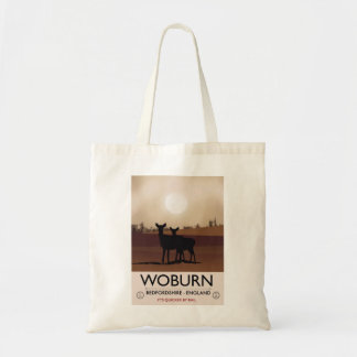 Bolso De Tela Cartel de viaje de estilo vintage de Woburn - Bedf