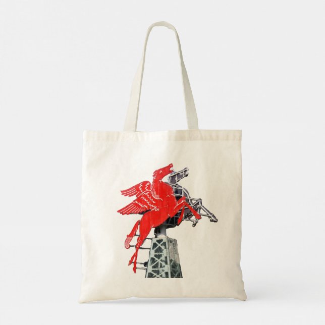 Bolso De Tela Cartel del centro de Dallas Pegasus Neon (Reverso)