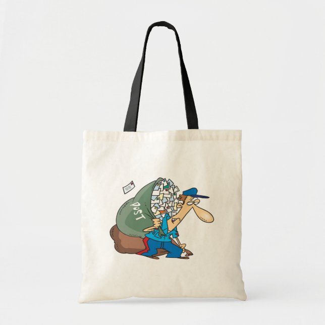 Bolso De Tela Cartero que lleva un saco grande (Frente)