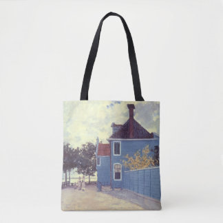 Bolso De Tela Casa azul en Zaandam de Claude Monet