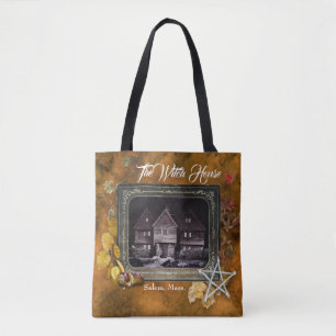 Bolso De Tela Casa de Brujas, Salem, Misa.Bolso de tela