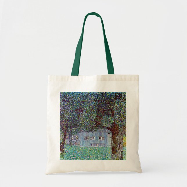 Bolso De Tela Casa de campo en la Alta Austria, por Gustav Klimt (Frente)