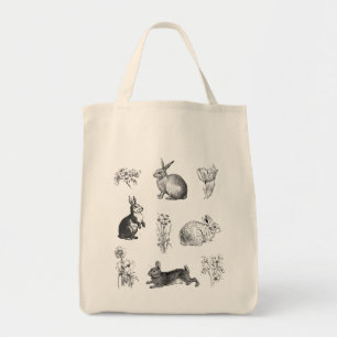Bolso De Tela Casa de campo moderna conejos de Pascua