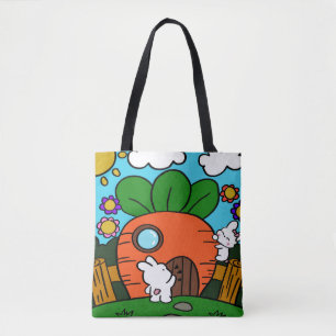 Bolso De Tela casa de conejito