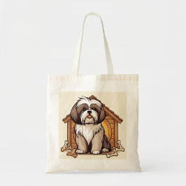 Bolso De Tela Casa de perro juguetona Shih Tzu 