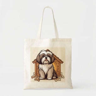 Bolso De Tela Casa de perro juguetona Shih Tzu 