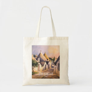 Bolso De Tela Casa de Trulli personalizada de Alberobello Italia