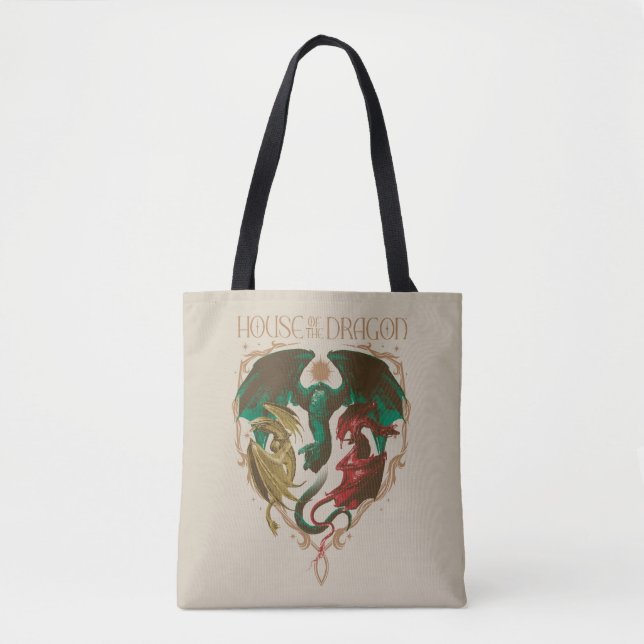 Bolso De Tela Casa del Dragón | Dragon Shield (Anverso)
