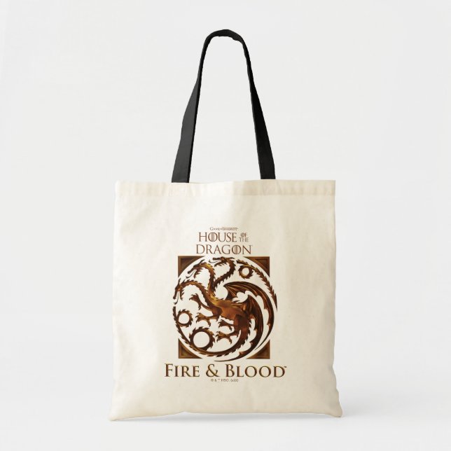 Bolso De Tela CASA DEL DRAGÓN | House Targaryen Sigil (Frente)