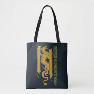 Bolso De Tela Casa del Dragón Oro y Año Nuevo Verde   恭 喜 發 財