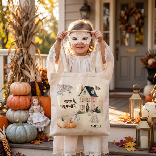 Bolso De Tela Casa embrujada caprichosa fantasmas Halloween