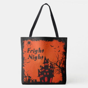 Bolso De Tela Casa embrujada de la noche derecha