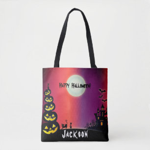 Bolso De Tela Casa embrujada espeluznante Halloween