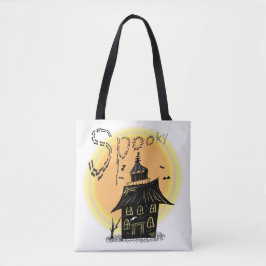 Bolso De Tela Casa Embrujada Halloween Espeluznante 