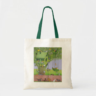 Bolso De Tela Casa en el árbol del gato