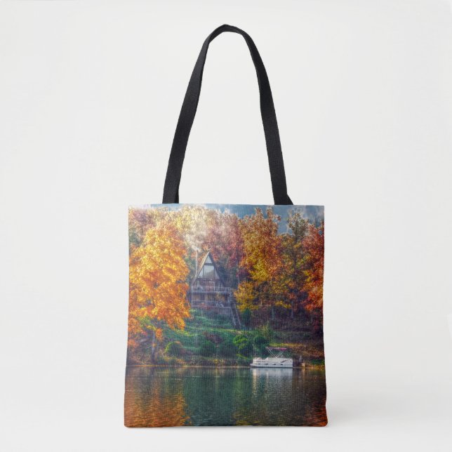 Bolso De Tela Casa en el lago (Anverso)