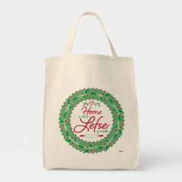 Bolso De Tela ¡Casa es donde se hace Lefse!
