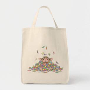 Bolso De Tela Casa-Ratón Designs® - tote del ultramarinos