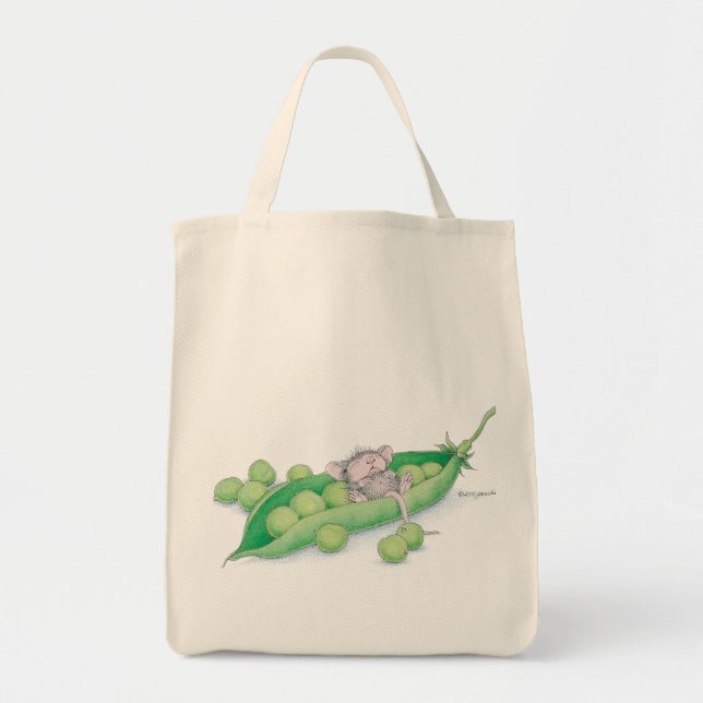Bolso De Tela Casa-Ratón Designs® - tote del ultramarinos (Frente)