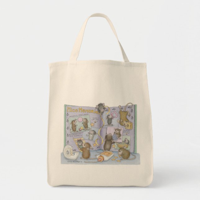 Bolso De Tela Casa-Ratón Designs® - tote del ultramarinos (Frente)