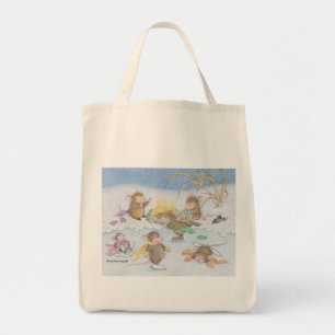Bolso De Tela Casa-Ratón Designs® - tote del ultramarinos