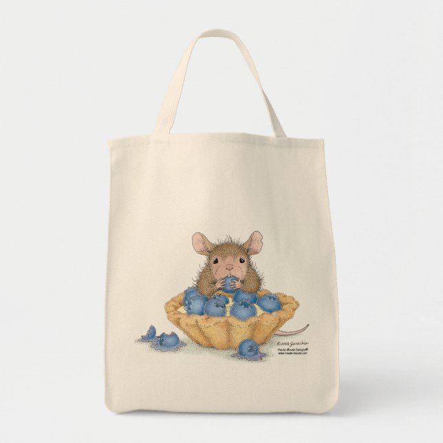 Bolso De Tela Casa-Ratón Designs® - tote del ultramarinos (Frente)