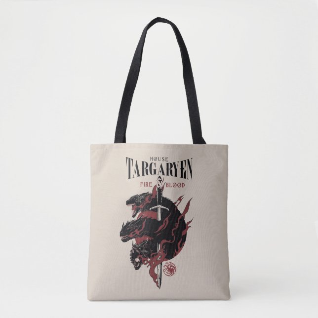 Bolso De Tela Casa Targaryen - Fuego y Sangre (Anverso)