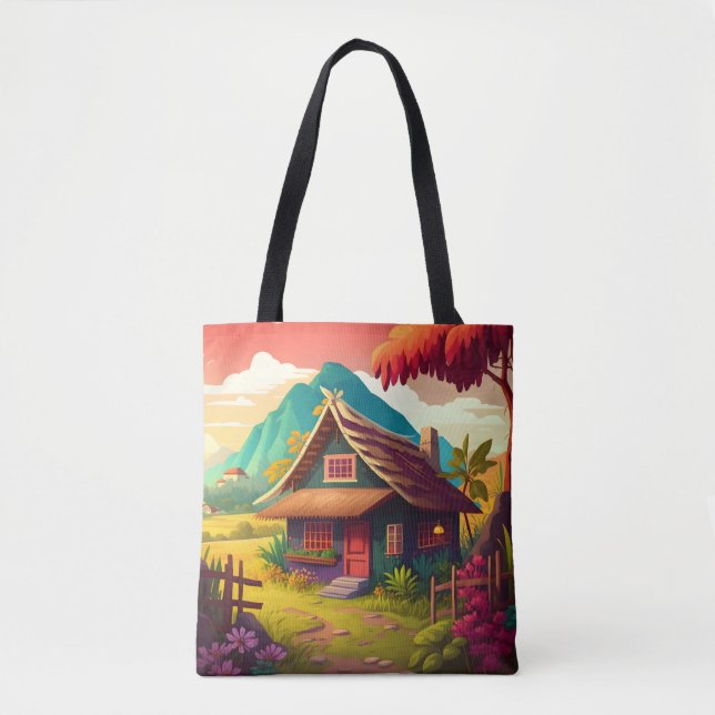 Bolso De Tela Casa tradicional filipina-36543 (Anverso)