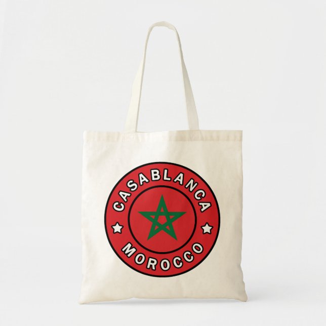 Bolso De Tela Casablanca Marruecos (Frente)