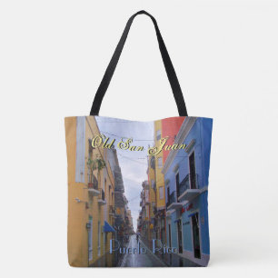 Bolso De Tela Casas coloridas del Viejo San Juan Puerto Rico