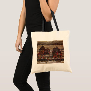 Bolso De Tela Casas con lavadero (Seeburg II) por Egon Schiele
