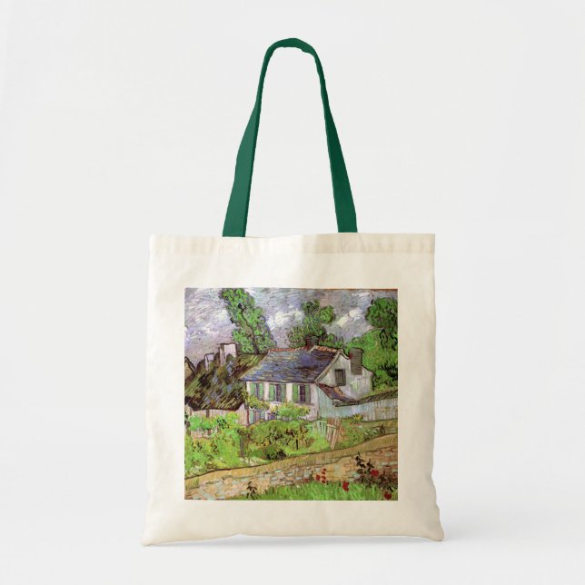 Bolso De Tela Casas de Auvers, por Vincent van Gogh (Frente)