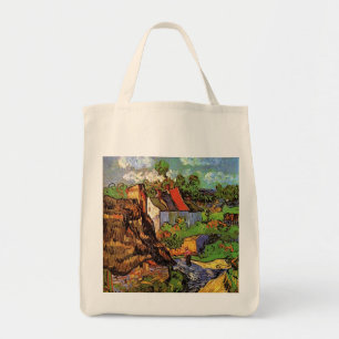 Bolso De Tela Casas en Auvers, Vincent van Gogh. Aldea