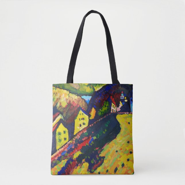 Bolso De Tela Casas en Murnau, Wassily Kandinsky (Anverso)