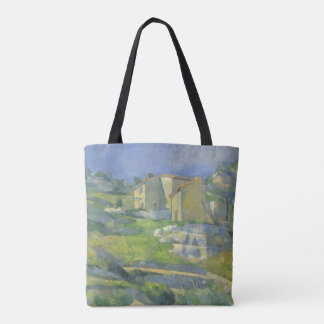 Bolso De Tela Casas en Provenza de Paul Cezanne, Arte Vintage