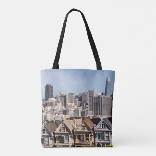 Bolso De Tela Casas victorianas pintadas en San Francisco