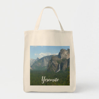 Bolso De Tela Cascada Bridalveil y Half Dome en Yosemite