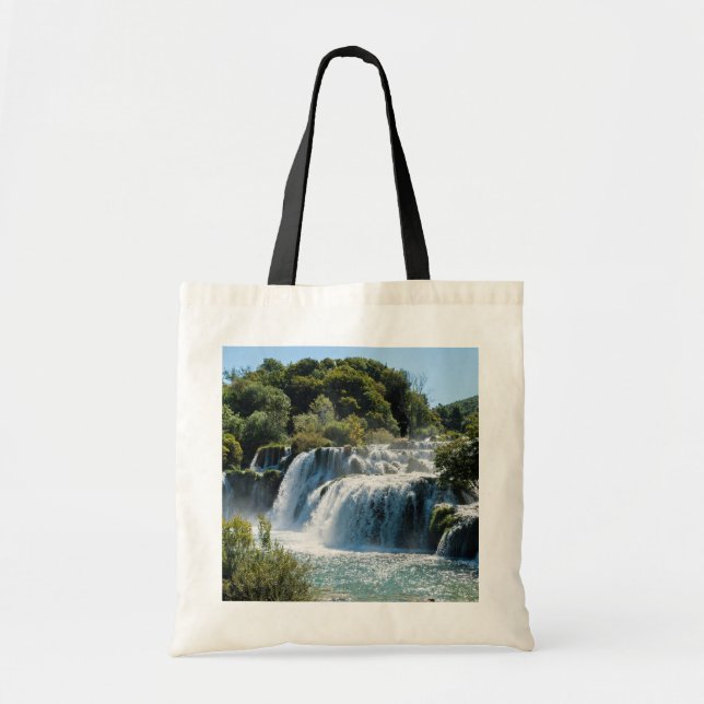Bolso De Tela Cascada en el Parque Nacional Krka - Dalmatia, Cro (Frente)