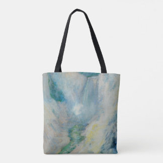 Bolso De Tela Cascada en Yellowstone de Twachtman, Arte Antiguo