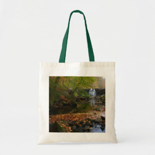 Bolso De Tela Cascada otoño y naturaleza de Creek Pennsylvania