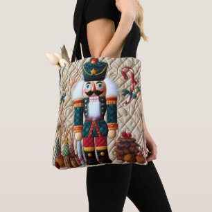 Bolso De Tela Cascanueces de Navidad acolchado