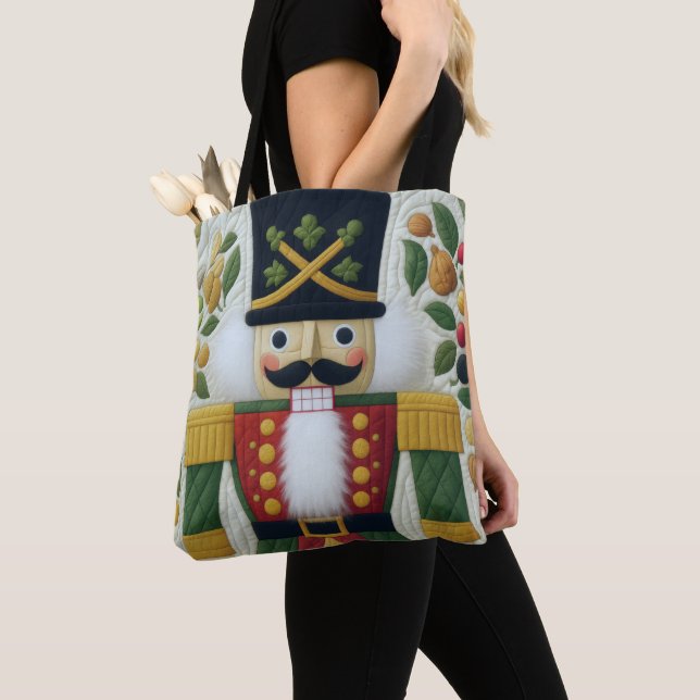 Bolso De Tela Cascanueces de Navidad acolchado (Detalle)